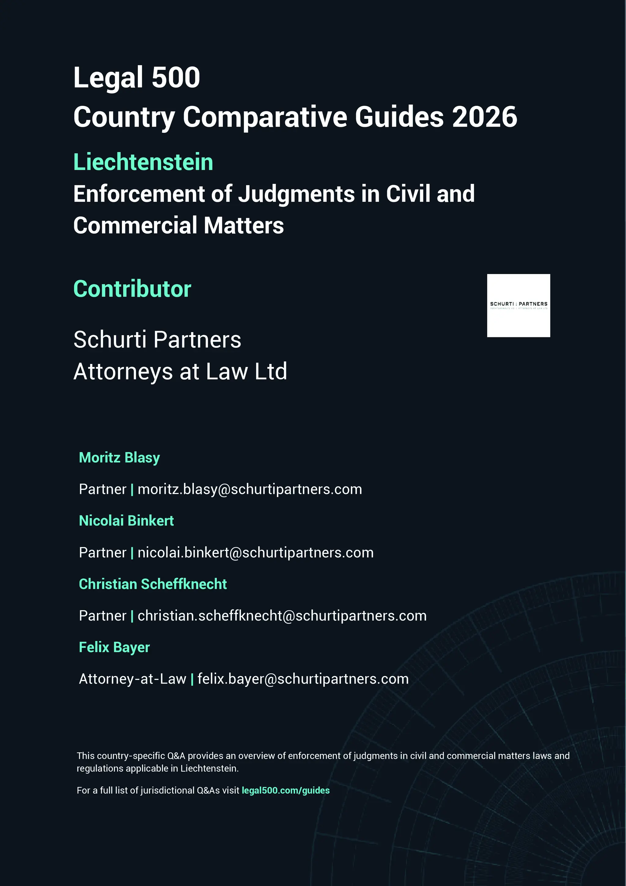 The Legal 500 | Enforcement of Judgements in Civil and Commercial Matters 2026
